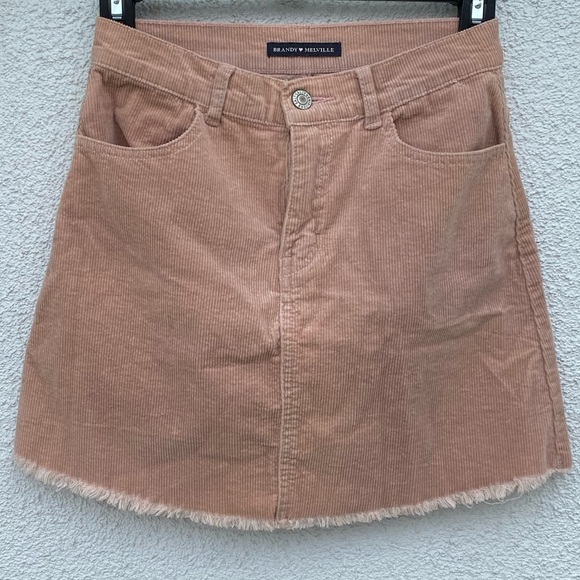Brandy Melville Dresses & Skirts - BRANDY MELVILLE Juliette corduroy skirt Blush s S